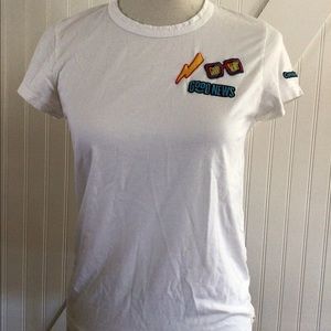 Marine Layer Good News Short Sleeves White Tee Shirt